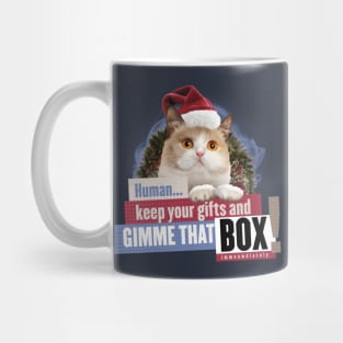 Cat Wants Box - Christmas Edition Mug